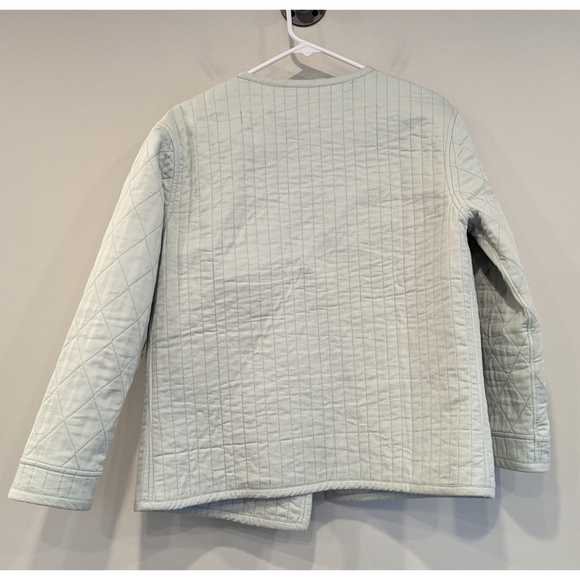 Tularosa Theo Quilted Open Jacket in Washed Mint Size Small - Picture 7 of 9
